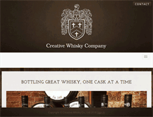 Tablet Screenshot of creativewhisky.co.uk